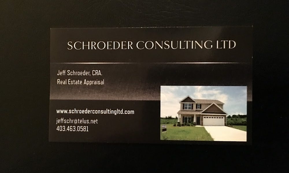 Schroeder Consulting LTD. Real estate appraiser in Calgary, Alberta